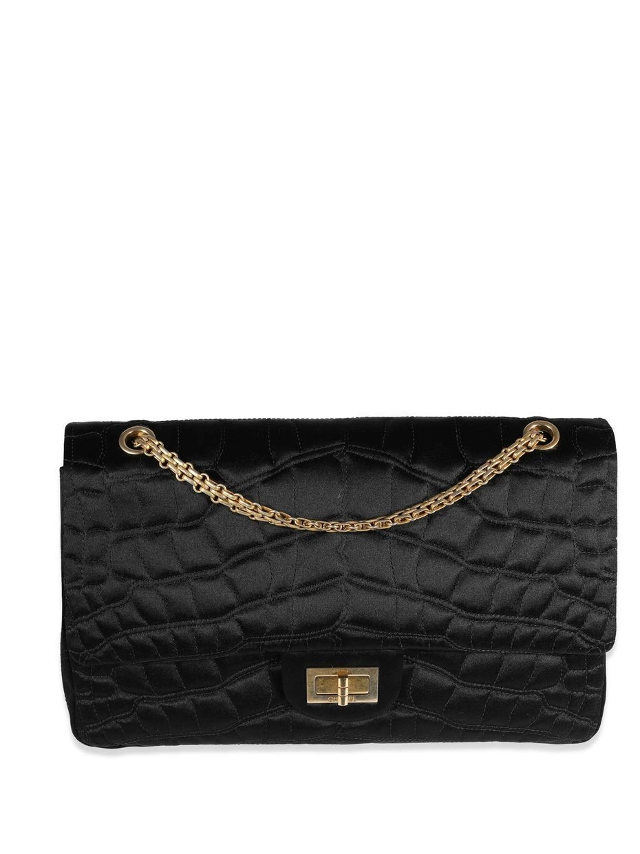 Cheap HOT SALE Women 2.55 CHANEL bag satin shoulder 0501